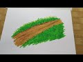 Tutorial Mewarnai Rumput dengan Jalan Setapak Pakai Oil Pastel