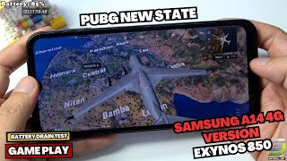 Samsung Galaxy A14 4G Version test game PUBG New State | Exynos 850