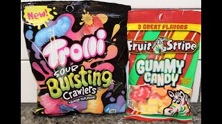 Trolli Sour Bursting Crawlers \u0026 Fruit Stripe Gummy Candy Review