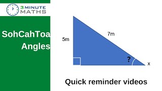 How to use SohCahToa to find the missing angles in a right angled triangle