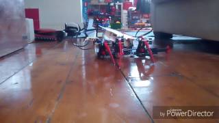 Lego mindstorm spider in action