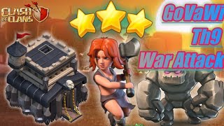 Clash of Clans | TH9 GoWiVa Attacks | Town Hall 9 Valkyrie War Attack Strategy