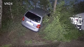 04.05.2019 - VN24 - Borrowed car landed between trees after drunken drive