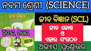 Class 9 lifescience chapter-2 Question answers odiamedium ||ଜୀବକୋଷ ଓ ଏହାର ସଂଗଠନ #odiamedium