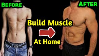 The ONLY 7 Exercises Men Need To Build Muscle at Home | HEALTHY TREATS