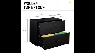 GREATMEET WOOD LATERAL FILE CACBINET WITH 2 DRAWER ASSEMBLE VIDEO