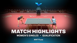 Piccolin Giorgia vs Bergand Filippa | WTT Contender Tunis | WS | Qual