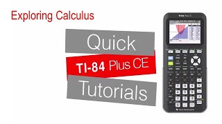 Exploring Calculus – Part 2 | TI-84 Plus CE | Getting Started Series - Further Learning