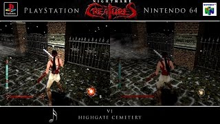 Nightmare Creatures | PSX \u0026 N64 | Comparison - Dual Playthrough (Edit)