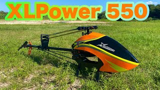 ラジコンヘリコプター　XLPOWER 550で3Dフライトの練習