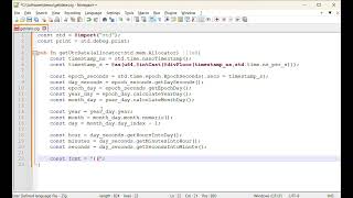 Get UTC Date in Zig Programming Language