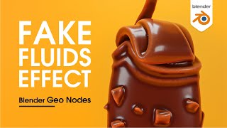 Blender3D 3.1 - Fake Fluid Effect using Geometry nodes