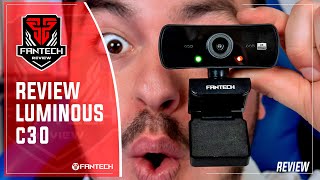 Review Webcam Fantech LUMINOUS C30 en español con prueba de imagen y sonido - Unboxing oficial