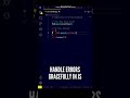 😘😘 Importance of Proper Error Handling in JavaScript ES6 #shorts #javascript #programming #coding