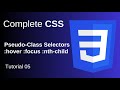 CSS Pseudo-Class Explained with Examples | Hover, Focus, Active, nth-child