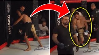 Referee Chokes Out the Fighter