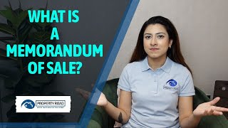 What Is A Memorandum Of Sale?