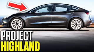 Tesla Developing Revamped Model 3 Under “Project Highland” | (Tesla News) Elon Musk News