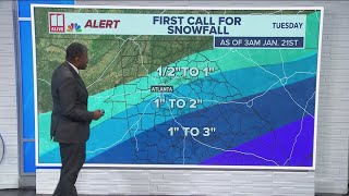 Latest on Georgia winter weather | Chances for snow accumulation