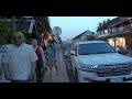 luang prabang laos🇱🇦 night market and sunset on phousi hill 4k hdr