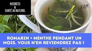 Bienfaits de la menthe et du romarin en infusion