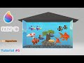 Windows 10 Paint3d Tutorial : Make a  3d model Aquarium