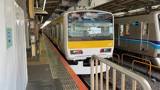 中央・総武緩行線 千葉行き 中野駅 着発1