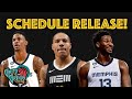 The NBA schedule is released, plus new Grizzlies jersey leaks