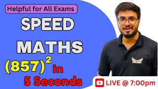 🎉 Master Fast Calculations: Find Squares in Just 10 Seconds! 🎉| #banking #ssc #fahimsirmaths #maths