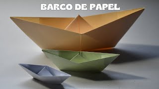 Barco de papel origami