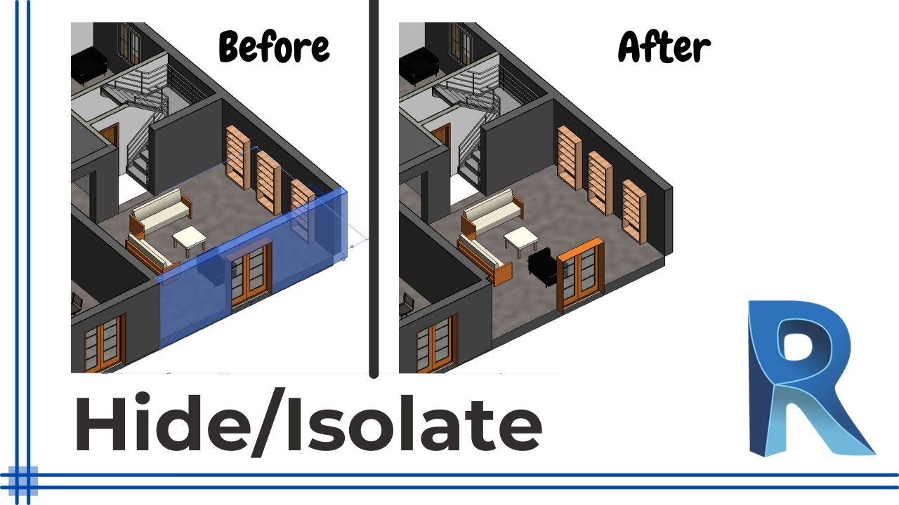 Revit How To Hide And Isolate Elements Youtube