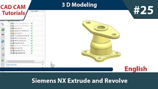 Siemens NX CAD (English) DAY_25 Solid Part Modeling #nx #siemens #extrude