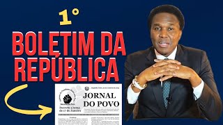 Venâncio Mondlane lança o seu primeiro boletim da República de Moçambique. #venanciomondlane