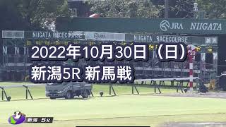 2022年10月30日（日）新潟5R 2歳新馬レース映像