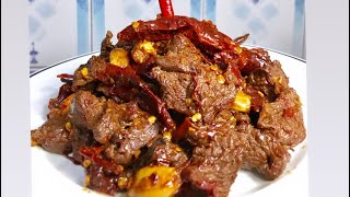 how to make buff  chili  recipe _dry buff chili recipe / healthy way buff recipe