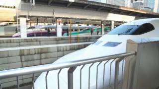 新幹線東京駅14番ホーム・700系発車\u0026入線