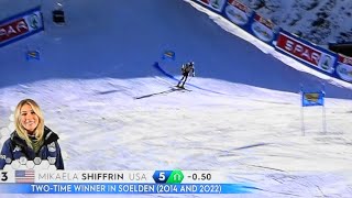 Mikaela Shiffrin -  Giant Slalom -  Sölden -  RUN 2 - 2023.