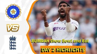 India vs England  match  Highlights    | Test match highlights today |
