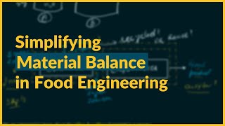 Simplifying Material Balances | Food Engineering | Food Technology