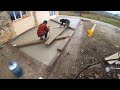 terrasse béton en imitation pierre - time lapse