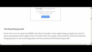 Applets in Java Lecture 4 b : Parameter Passing