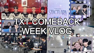 (모아로그/MOA-VLOG) TXT COMEBACK WEEK 🪽✨ | lucky draws, sanctuary pop-up, mini fanmeets, & photobooth !