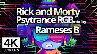Rick and Morty RGBmix 🎹🌈 16bit Music Video 📺 4K 16:9 🎵 Rameses B 🎨 Paul Robertson 🔞🏊 Adult Swim 🔄