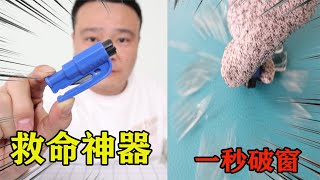 開箱網紅「破窗器」據說1秒破窗！關鍵時能救你一命！小浪哥