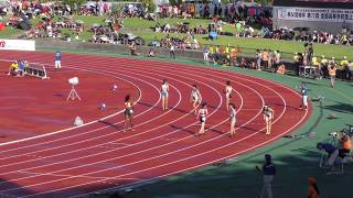 女子4x100mR予選8組　沖縄インターハイR01