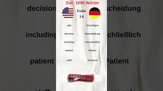 1000 Wörter lernen Folie 14 #deutsch #a1 #b1 ( Deutsch Lernen )