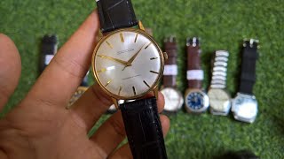 Dưới 3tr sở hữu ngay đồng hồ Seiko Crown nhật xưa bọc vàng toàn thân đồng hồ cổ đeo tay Thụy sỹ Nga