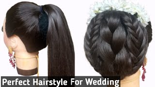 Very Easy Graceful Bun Hairstyle | New Stylish Braid Hairstyle For Girls | hair style girl | Easy!