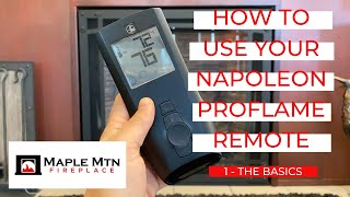 How To Use Your Napoleon ProFlame Remote | 1 - The Basics