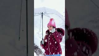 හිම වැස්සේ නැහැවී නැහැවී ..❄️❤️ #snow #beautyofnature #snow #love #travel #viralvideo #trending